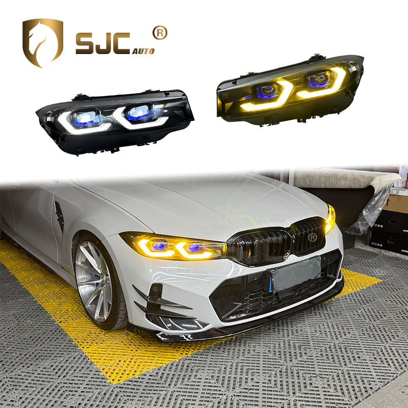 White/yellow Drl Laser Headlights — for 2023–2025 (G20)