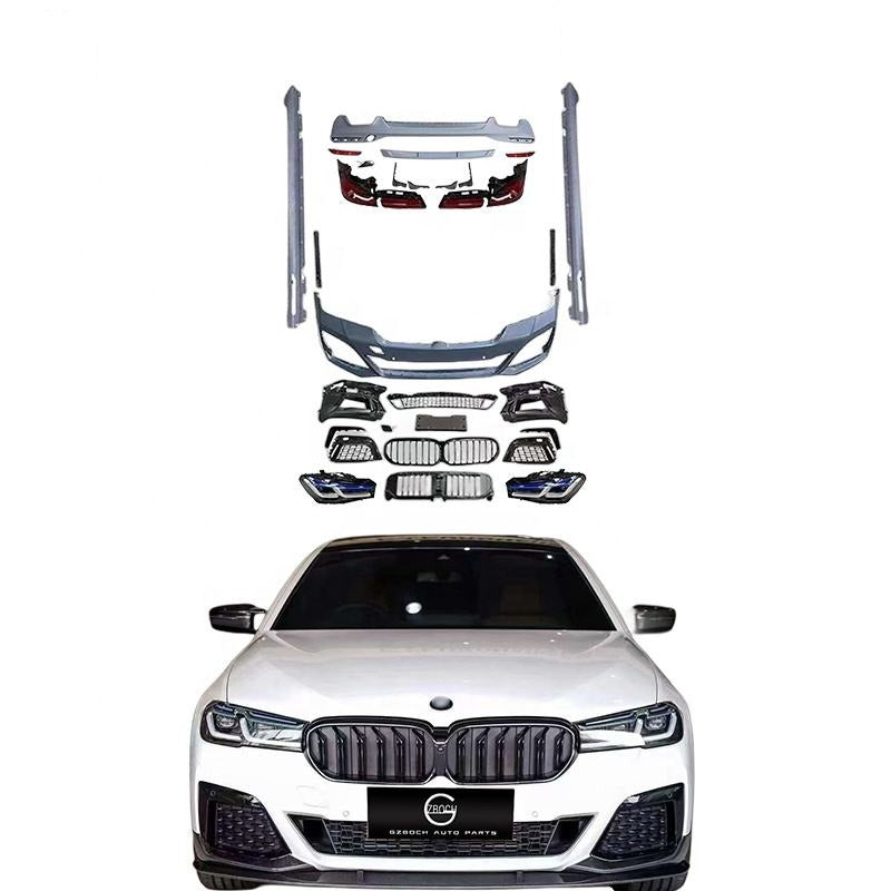 BMW 5 Series G30/G38 Old to New Bodykit Upgrade 2016+ — Bumpers Headlights Taillight
